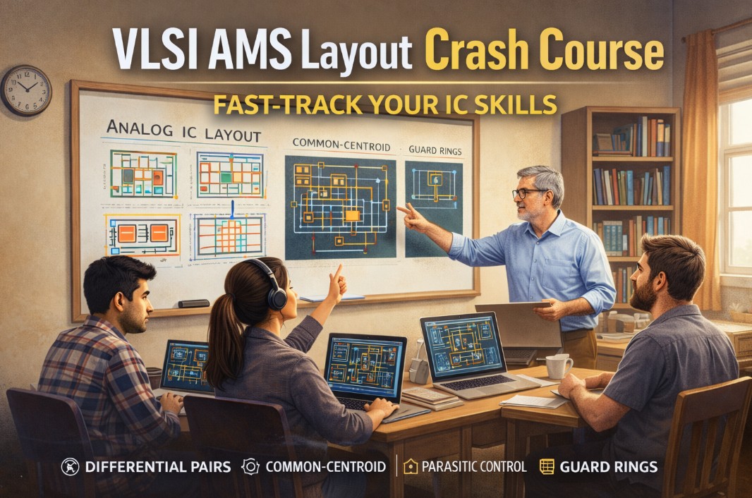 VLSI AMS Layout Crash Course — Fast-Track Your IC Skills
